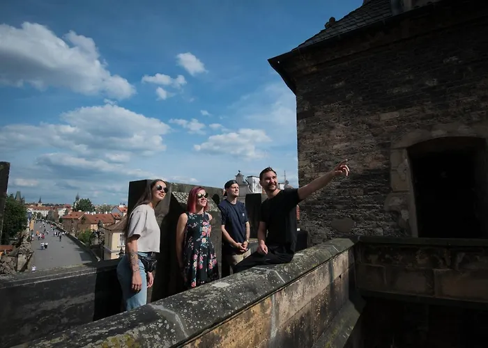 Charles Bridge & Hostal Praga
